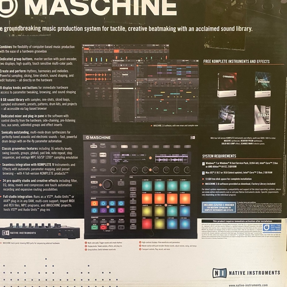 Native Instruments Maschine MK2- Black - Picture 3 of 6